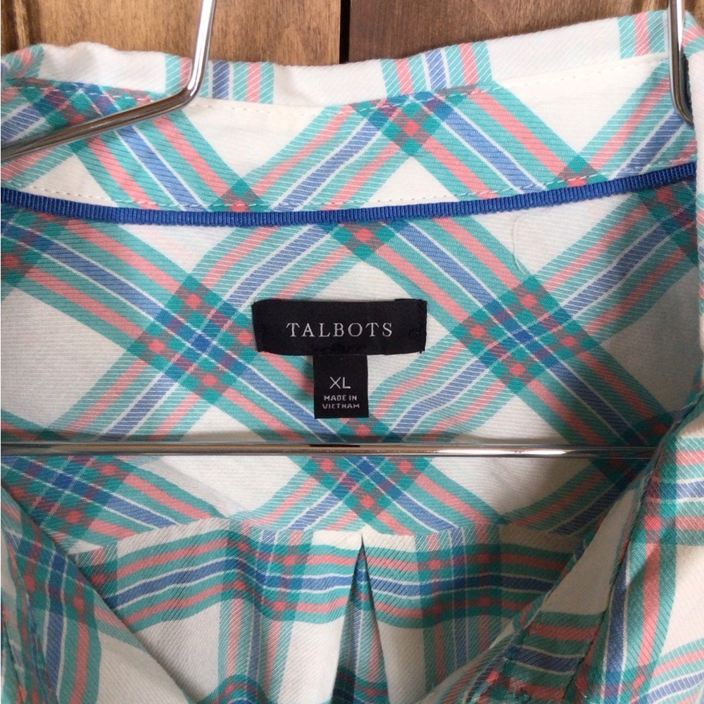 Xl Talbots Soft Button Down Shirt - image 2